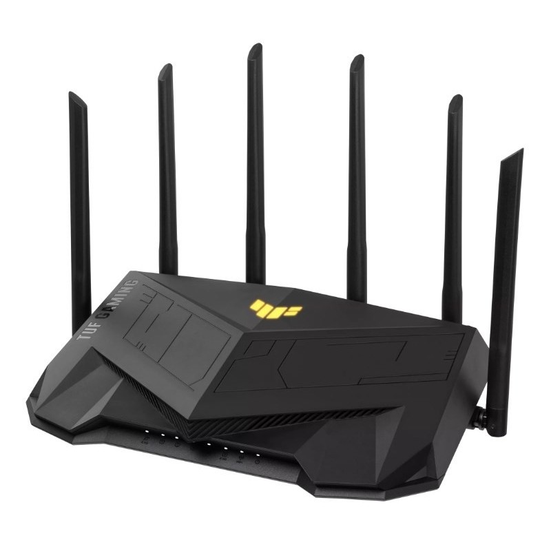 ASUS TUF Gaming AX6000 (TUF-AX6000) router bezprzewodowy Gigabit Ethernet Dual-band (2.4 GHz/5 GHz) Czarny ASUS TUF Gaming AX6000 (TUF-AX6000) router bezprzewodowy Gigabit Ethernet Dual-band (2.4 GHz/5 GHz) Czarny