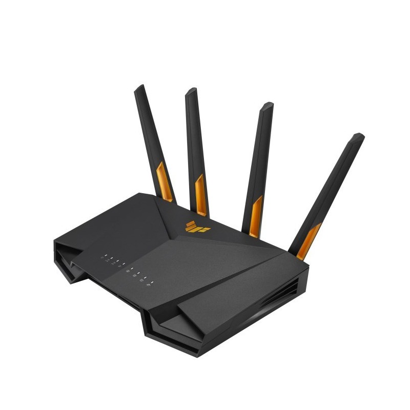 ASUS TUF Gaming AX3000 V2 router bezprzewodowy Gigabit Ethernet Dual-band (2.4 GHz/5 GHz) Czarny, Pomarańczowy ASUS TUF Gaming AX3000 V2 router bezprzewodowy Gigabit Ethernet Dual-band (2.4 GHz/5 GHz) Czarny, Pomarańczowy