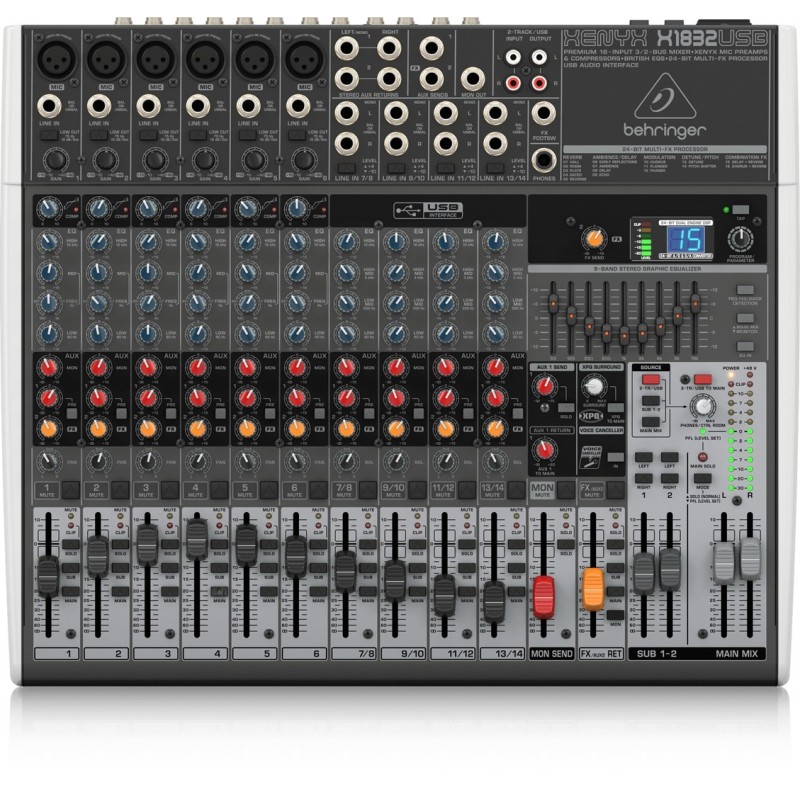 Behringer X1832USB mikser audio 18 kan. Behringer X1832USB mikser audio 18 kan.