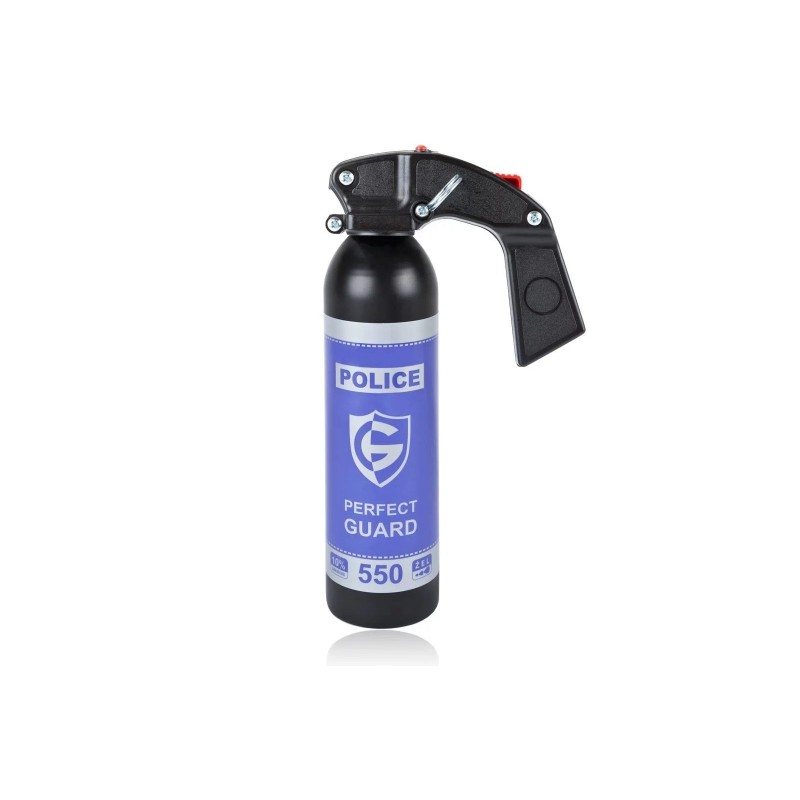 Gaz pieprzowy Police Perfect Guard 550 - 480 ml. żel - gaśnica