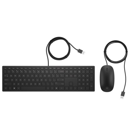 Zestaw klawiatura + mysz HP Pavilion Wired Keyboard and Mouse 400 Combo czarne 4CE97AA