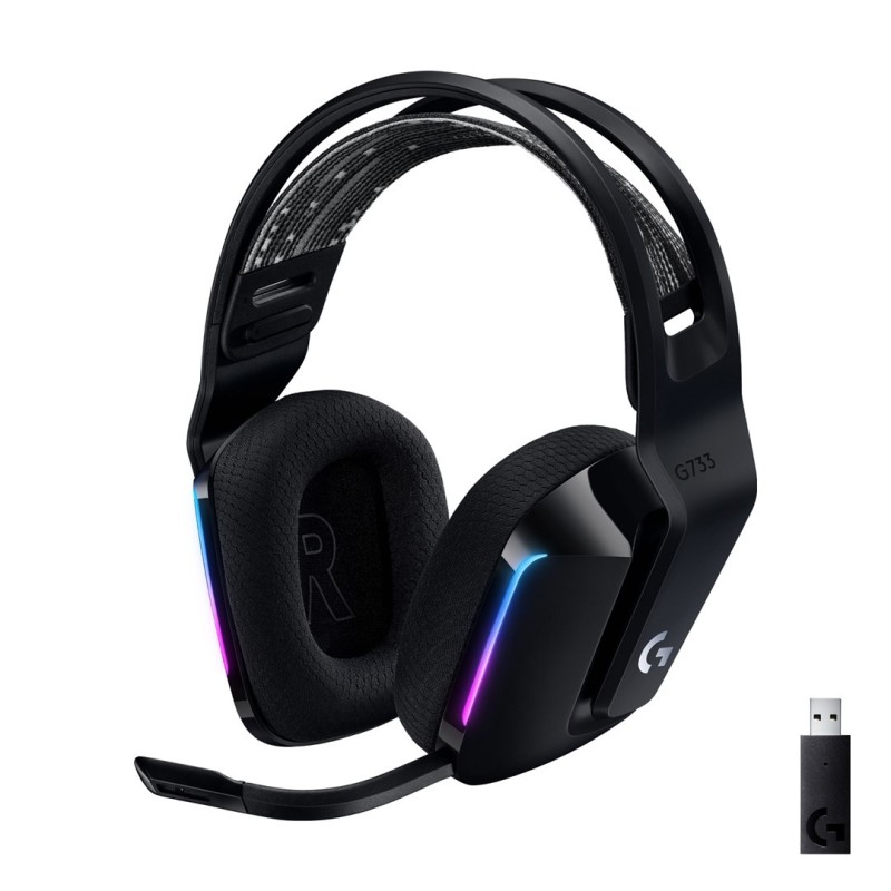Słuchawki Logitech G733 Lightspeed Black Słuchawki Logitech G733 Lightspeed Black