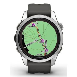 Zegarek sportowy Garmin Fenix 7S Pro Solar Silver SS Grapphite