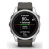 Zegarek sportowy Garmin Fenix 7S Pro Solar Silver SS Grapphite