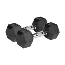 Hantle żeliwne gumowane Rebel HEX 2x8 kg REBEL ACTIVE