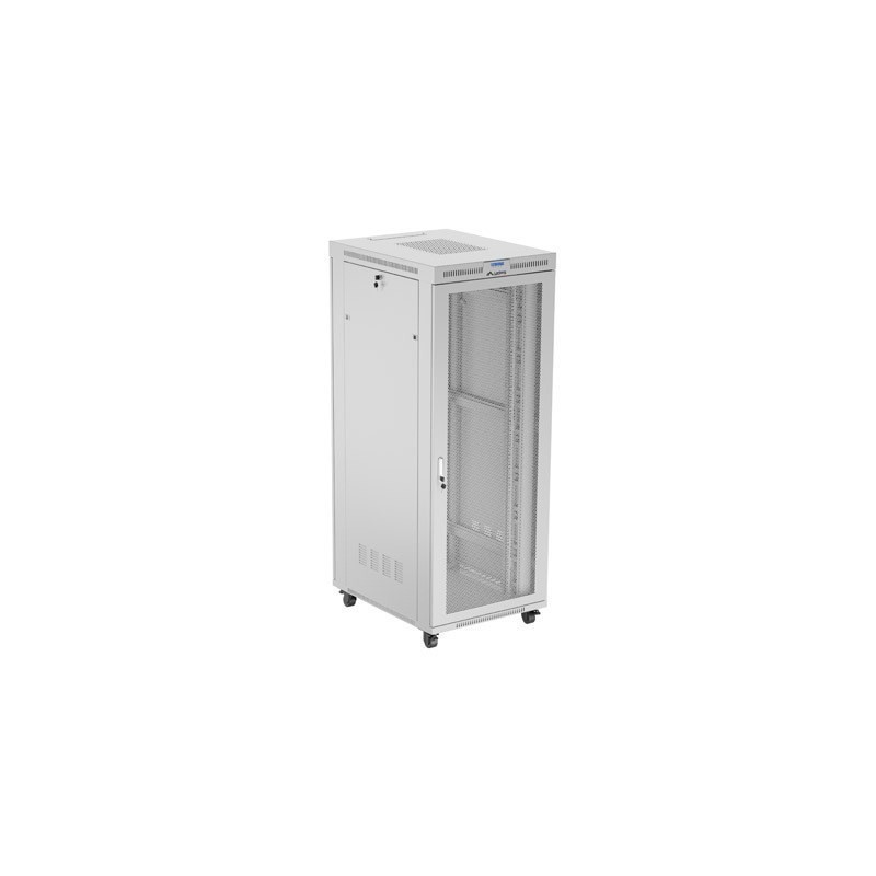 SZAFA INSTALACYJNA RACK STOJĄCA 19" 42U 800X1000 SZARA DRZWI PERFOROWANE LCD LANBERG (FLAT PACK)