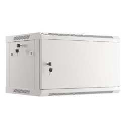 LANBERG SZAFA WISZĄCA RACK 19" 6U 600X450 DRZWI METALOWE SZARA (FLAT PACK) WF01-6406-00S