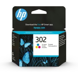 HP Oryginalny wkład atramentowy 302, trójkolorowy