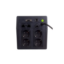 Digitus DN-170065 zasilacz UPS Technologia line-interactive 0,8 kVA 480 W 4 x gniazdo sieciowe