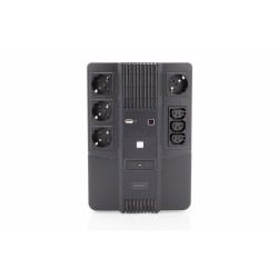 UPS UPS Line-Interactive 600VA/360WAVR 4xSCHUKO 3xIEC C13 1xUSB A 1x USB B RJ45