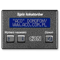 ACO CDN-230E ST Elektroniczny spis lokatorów stal