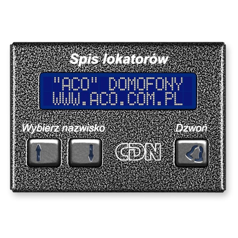 ACO CDN-230E ST Elektroniczny spis lokatorów stal
