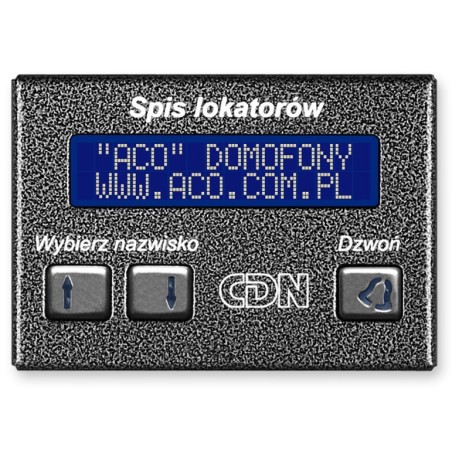 ACO CDN-230E ST Elektroniczny spis lokatorów stal