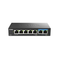 D-Link DMS-107/E switch niezarządzalny Gigabit Ethernet (10/100/1000) Czarny