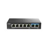 D-Link DMS-107/E switch niezarządzalny Gigabit Ethernet (10/100/1000) Czarny
