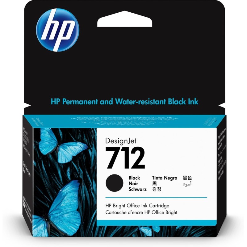 HP Czarny wkład atramentowy 712 DesignJet 38 ml HP Czarny wkład atramentowy 712 DesignJet 38 ml