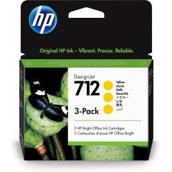 HP Zestaw 3 żółtych wkładów atramentowych 712 DesignJet 29 ml