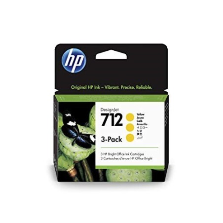 HP Zestaw 3 żółtych wkładów atramentowych 712 DesignJet 29 ml