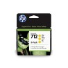 HP Zestaw 3 żółtych wkładów atramentowych 712 DesignJet 29 ml