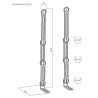 MACLEAN UCHWYT VESA NA SOUNDBAR UNIWERSALNY 15KG MAX MC-335