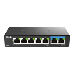 D-Link DMS-107/E łącza sieciowe Nie zarządzany Gigabit Ethernet (10/100/1000) Czarny