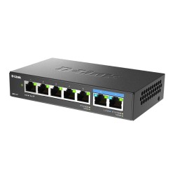 D-Link DMS-107/E łącza sieciowe Nie zarządzany Gigabit Ethernet (10/100/1000) Czarny