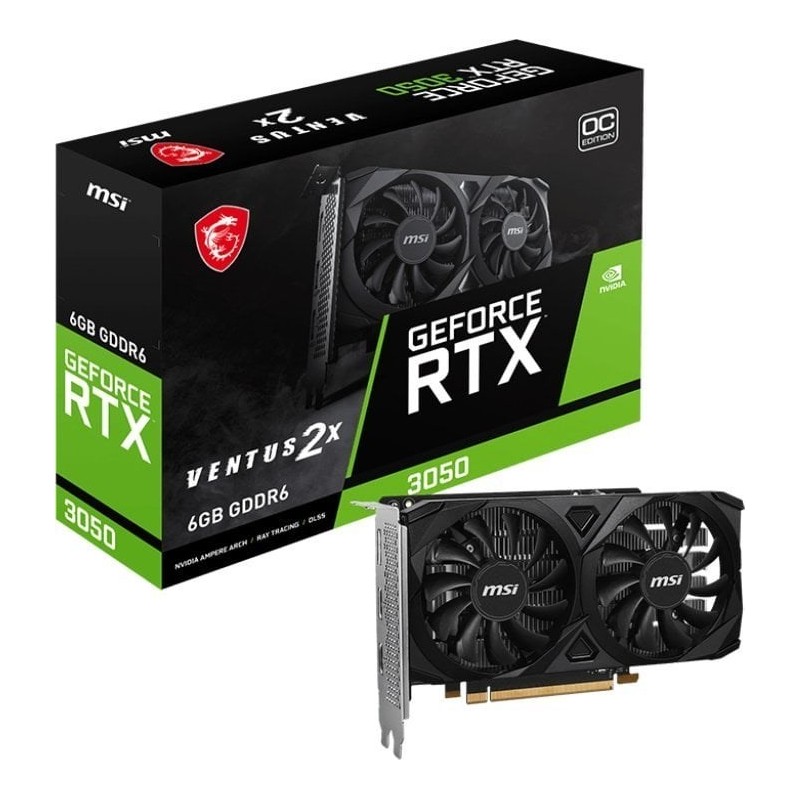 Karta graf. MSI GeForce RTX 3050 VENTUS 2X E 6G OC Karta graf. MSI GeForce RTX 3050 VENTUS 2X E 6G OC