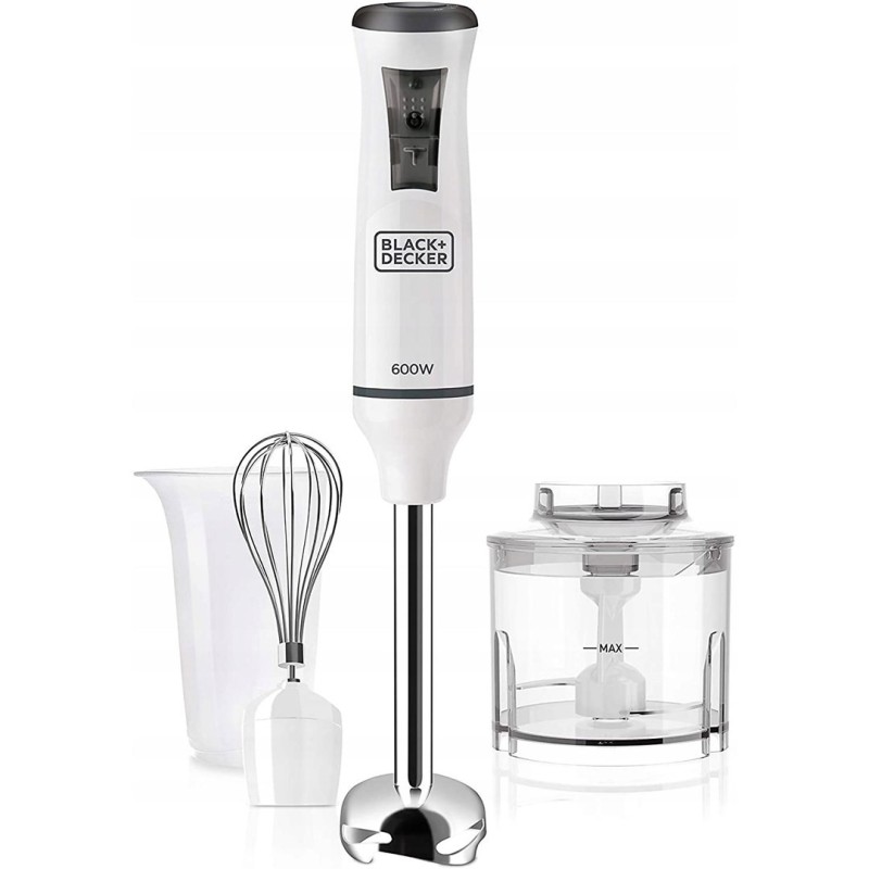 Blender ręczny Black+Decker BXHB600E (biały 600W) Blender ręczny Black+Decker BXHB600E (biały 600W)