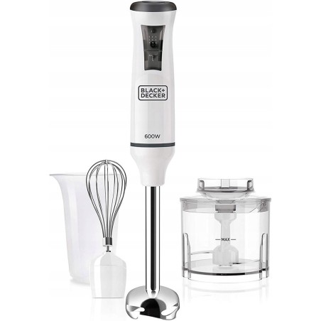 Blender ręczny Black+Decker BXHB600E (biały 600W)