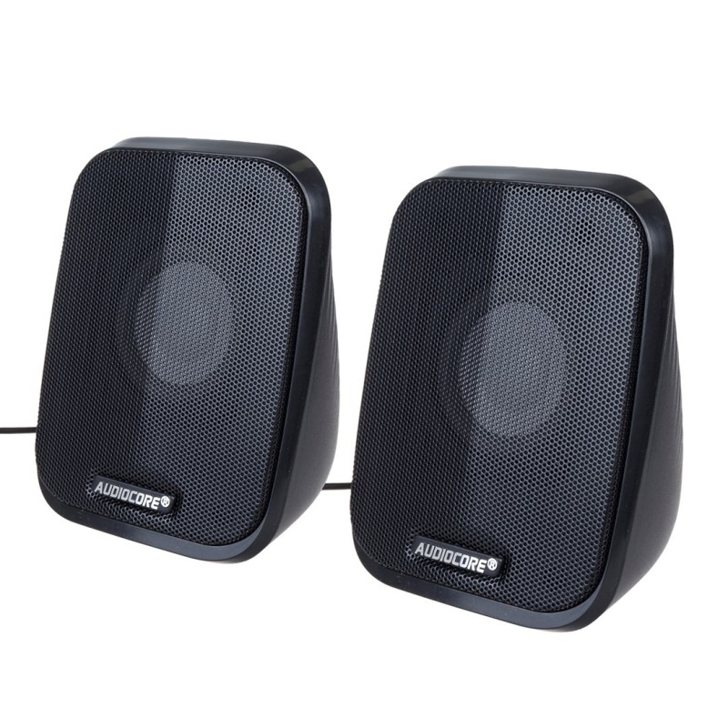 AUDIOCORE GŁOŚNIKI KOMPUTEROWE 6W USB MINIJACK BLACK LED AC835 AUDIOCORE GŁOŚNIKI KOMPUTEROWE 6W USB MINIJACK BLACK LED AC835