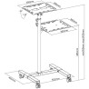 Techly ICA-TB TPM-10 stojak na laptop Czarny