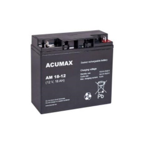 Bateria 12V 18AH VRLA AM18-12 Acumax EMU