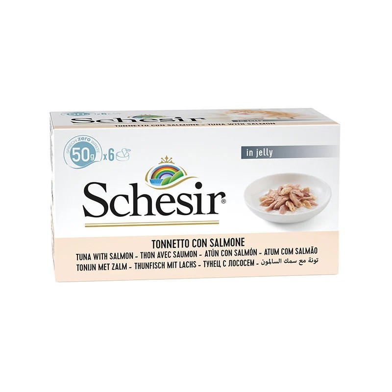 SCHESIR M-Pack Tuńczykiem z łososiem 6x50g SCHESIR M-Pack Tuńczykiem z łososiem 6x50g