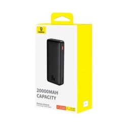 Baseus Airpow Power bank Litowo- polimerowy 20000 mAh 20 W Czarny