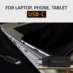 QOLTEC ŁADOWARKA SIECIOWA 65W GAN | 5-20V | 3-3.25A | USB 3.1
