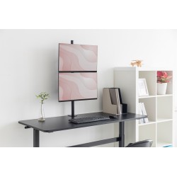Uchwyt biurkowy pionowy 2xLCD max. 32" 8kg