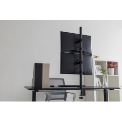 Uchwyt biurkowy pionowy 2xLCD max. 32" 8kg
