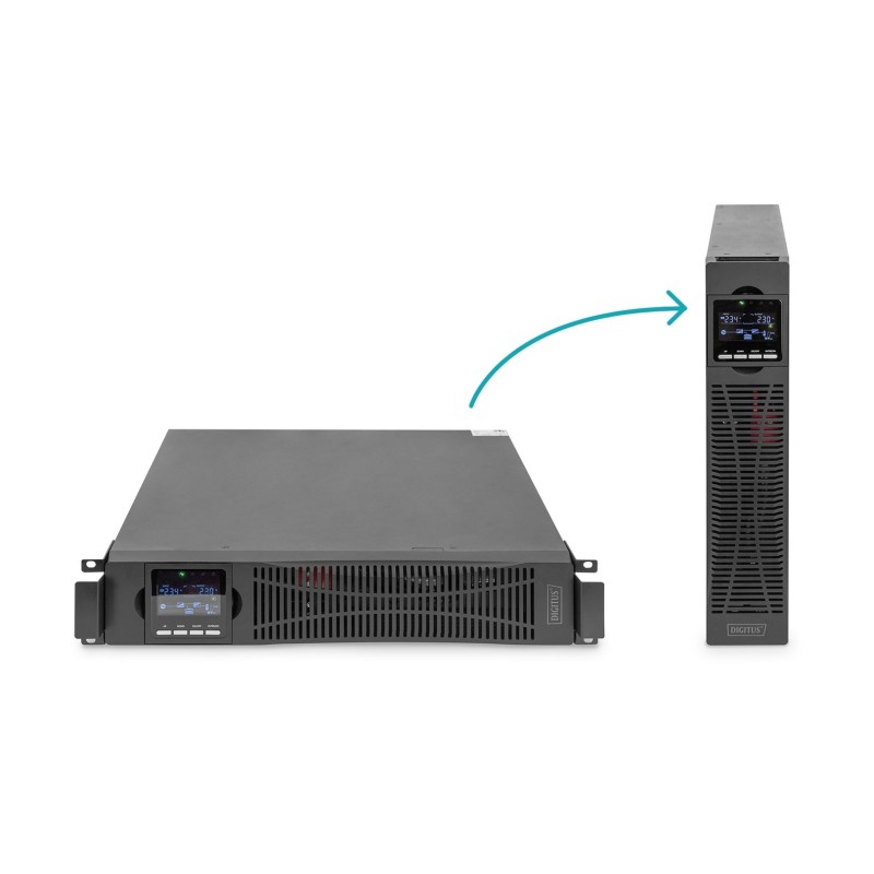 Zasilacz awaryjny UPS Online Rack 19" LCD 3kVA/3kW6x12V/9Ah 8xC13 1xC19/C20 USB RS232 RJ45 GŁ.600mm Zasilacz awaryjny UPS Online Rack 19" LCD 3kVA/3kW6x12V/9Ah 8xC13 1xC19/C20 USB RS232 RJ45 GŁ.600mm