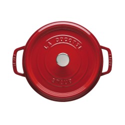 Garnek żeliwny okrągły Staub - 3.8 ltr, Czerwony