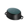 STAUB Garnek żeliwny owalny 4,2l czarny