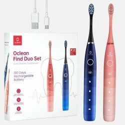 Zestaw szczoteczek sonicznych Oclean Find Duo Set (czerwony/niebieski)