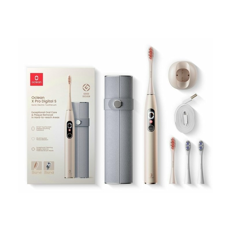 Zestaw szczoteczek sonicznych Oclean X Pro Digital Set (Złoty) Zestaw szczoteczek sonicznych Oclean X Pro Digital Set (Złoty)