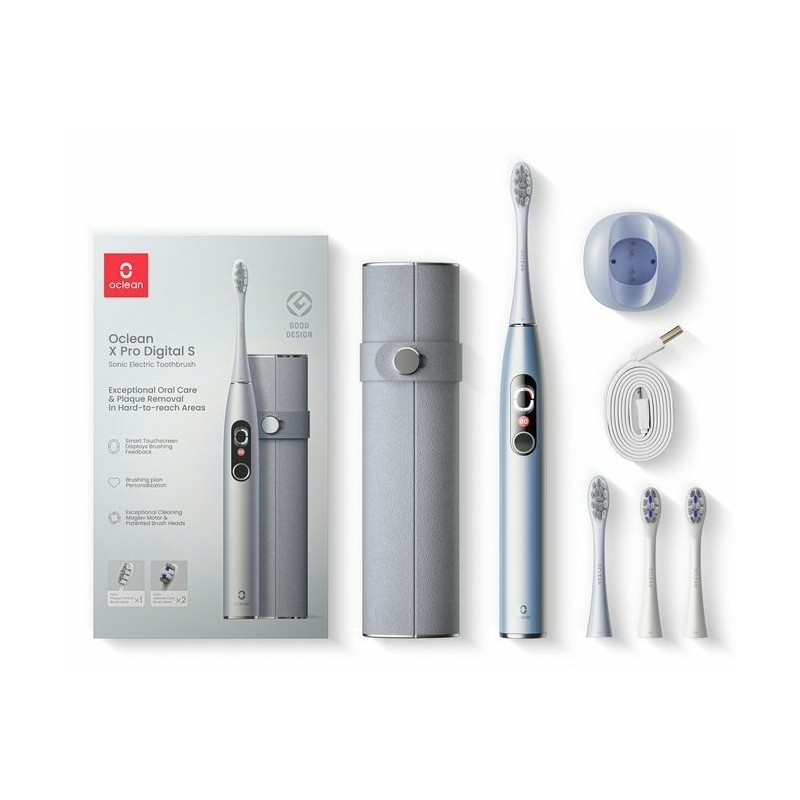 Zestaw szczoteczek sonicznych Oclean X Pro Digital Set (srebrny) Zestaw szczoteczek sonicznych Oclean X Pro Digital Set (srebrny)