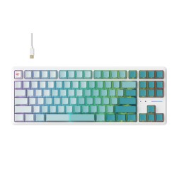 Klawiatura gamingowa Havit KB901L (biało-zielony)