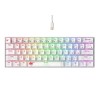Klawiatura gamingowa Havit KB903L (biel transparentna)