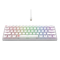Klawiatura gamingowa Havit KB903L (biel transparentna)