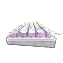 Klawiatura gamingowa Havit KB903L (biel transparentna)
