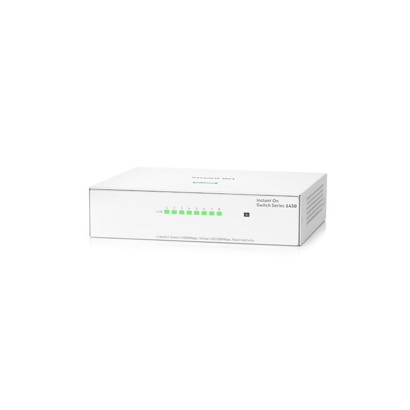 Aruba Instant On 1430 8G Nie zarządzany L2 Gigabit Ethernet (10/100/1000) Biały Aruba Instant On 1430 8G Nie zarządzany L2 Gigabit Ethernet (10/100/1000) Biały
