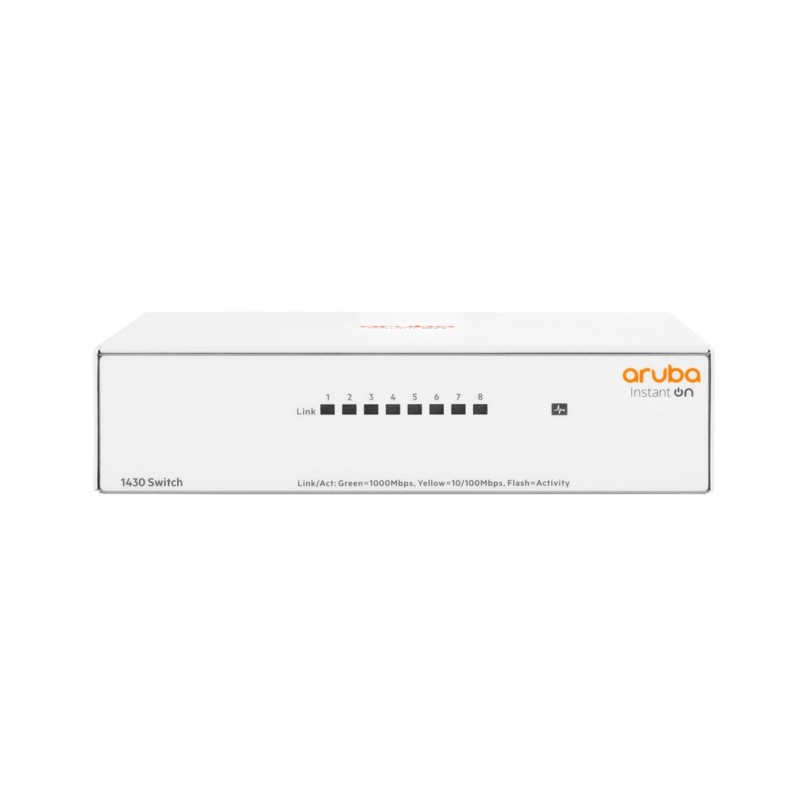 Aruba Instant On 1430 8G Nie zarządzany L2 Gigabit Ethernet (10/100/1000) Biały Aruba Instant On 1430 8G Nie zarządzany L2 Gigabit Ethernet (10/100/1000) Biały