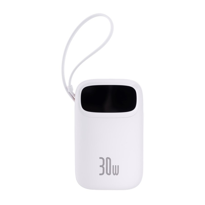 Powerbank Baseus QPow 2 10000mAh 30W 2xUSB-C (biały) Powerbank Baseus QPow 2 10000mAh 30W 2xUSB-C (biały)